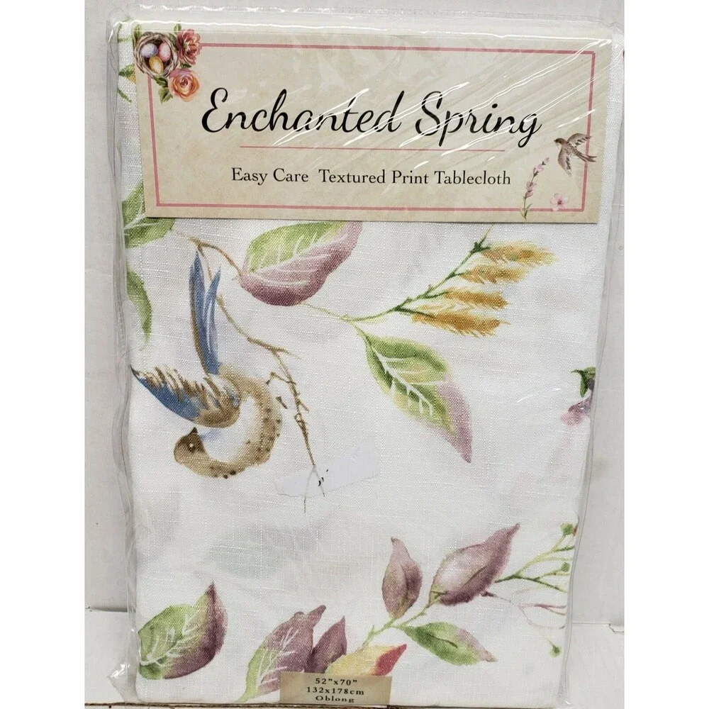 Printed Linen Tablecloth 52